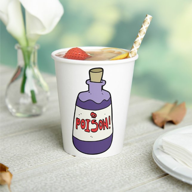 Lila Giftflasche Pappbecher (Von Creator hochgeladen)