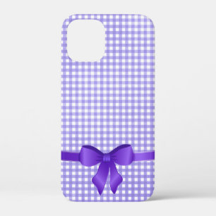 lila Gingham-Bogen Case-Mate iPhone Hülle