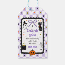 Lila Gingham Halloween Geburtstagsfeier
