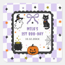 Lila Gingham Halloween Geburtstagsfeier