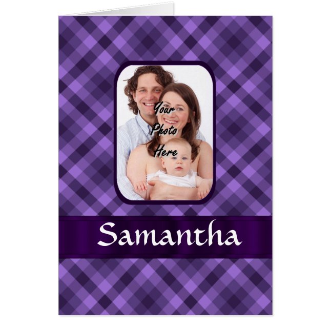 Lila Gingham-Muster (Vorne)