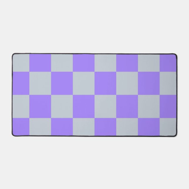 Lila Gingham-Muster Schreibtischunterlage (Vorderseite)