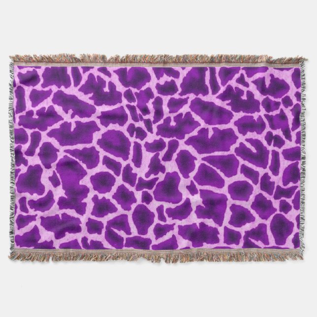 Lila Giraffe Decke (Vorderseite)