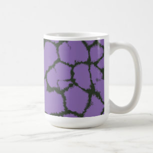 Lila Giraffe-Fur-Muster Tasse
