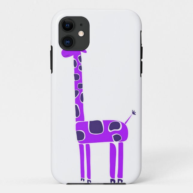 Lila Giraffe iPhone 5 Kasten Case-Mate iPhone Hülle (Rückseite)