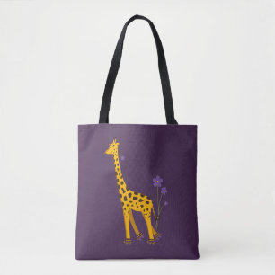 Lila Giraffe Roller Skaten