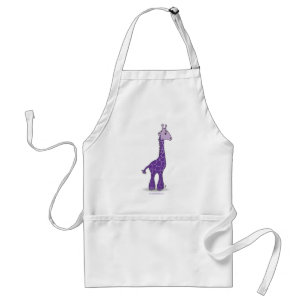 Lila Giraffe Schürze
