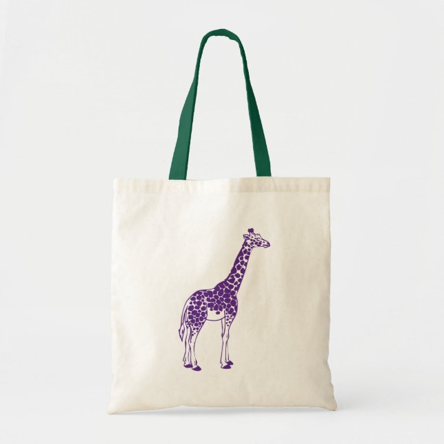Lila Giraffe Tragetasche (Vorne)