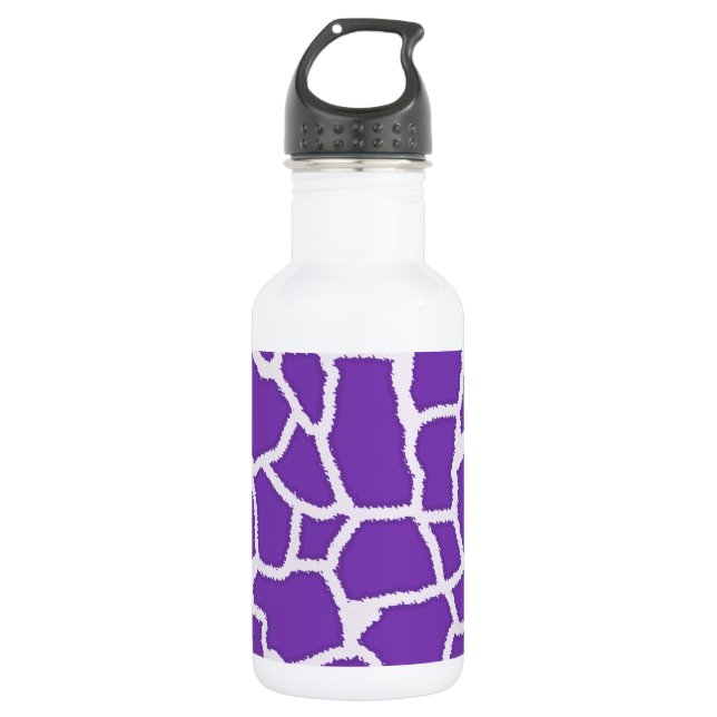 Lila Giraffe Trinkflasche (Vorderseite)
