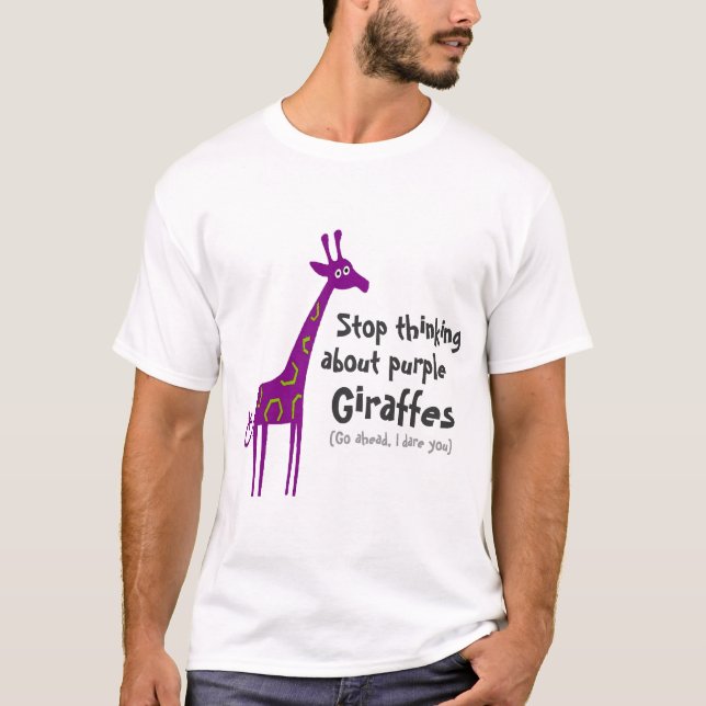 Lila Giraffen T-Shirt (Vorderseite)