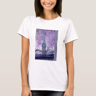 Lila Giraffen T-Shirt