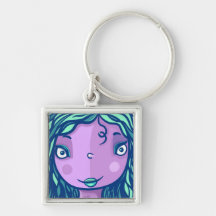 Lila Girl-Charakterportrait