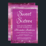 Lila Girly Glitzer Sparkle Sweet 16 Geburtstag Einladung<br><div class="desc">Lila Wasserfarbensparkle 16 . Geburtstag Geburtstagsparty Einladung für eine Nacht Himmelsfeier Stars 16. Geburtstag feiern. Diese Einladung ist perfekt für eine Burgund Girly Sweet 16 Geburtstagsparty. Bitte kontaktieren Sie den Designer,  um passende Artikel zu erhalten.</div>