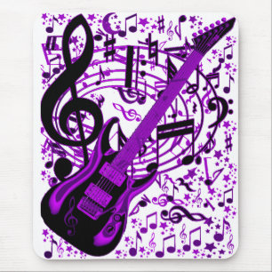 Lila Gitarre_ Mousepad