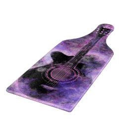 Lila Gitarrist Cutting Board Music Schneidebrett