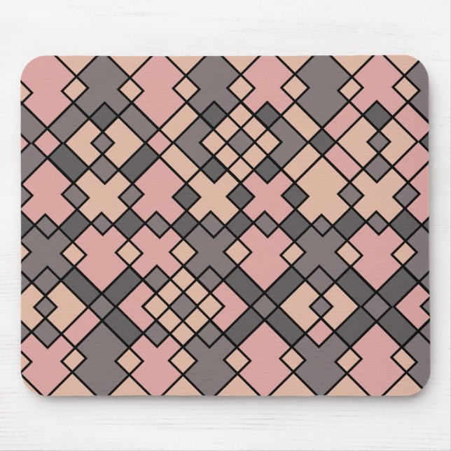 lila Gitterstruktur Mousepad (Vorne)