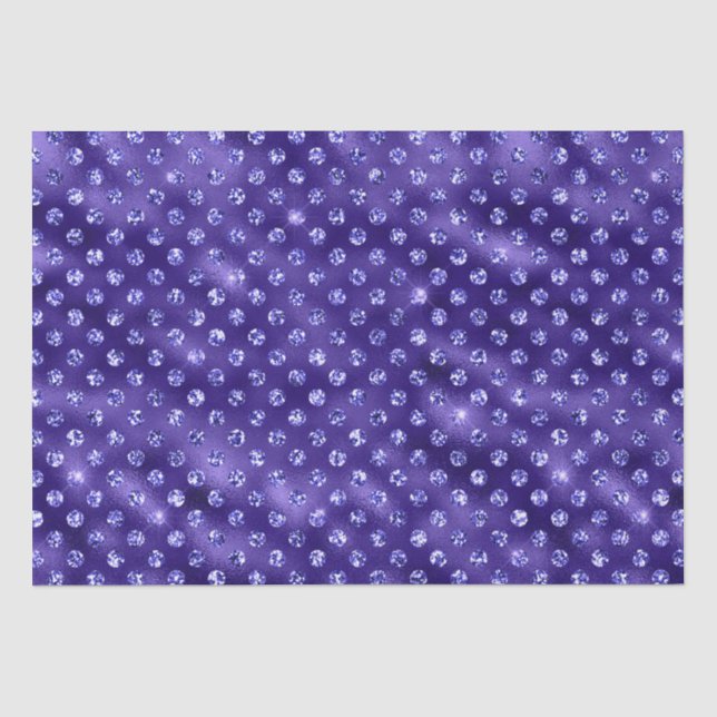 Lila Glam Galaxy Glitter Funkel Design Seidenpapier (Vorderseite)