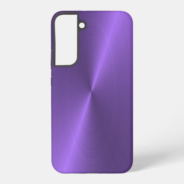 Lila glänzende Imitate Metall Samsung Galaxy Gehäu Samsung Galaxy Hülle (Rückseite)