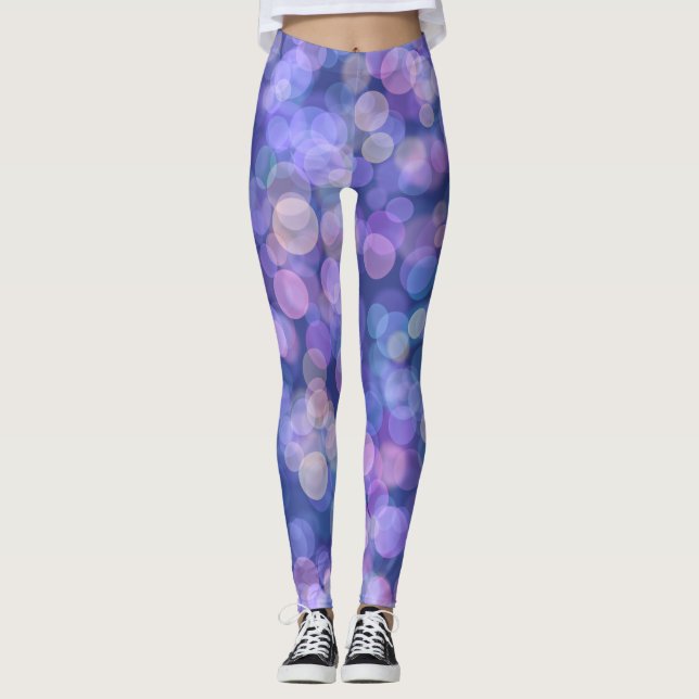 Lila Gleitfarbe Leggings (Vorderseite)