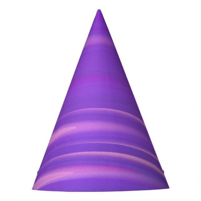 Lila Glitch Art Vaporwave Ästhetik Horizontal Partyhütchen (Vorderseite)