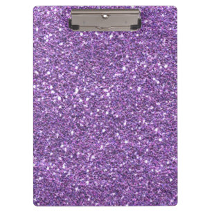 Lila Glitter Klemmbrett