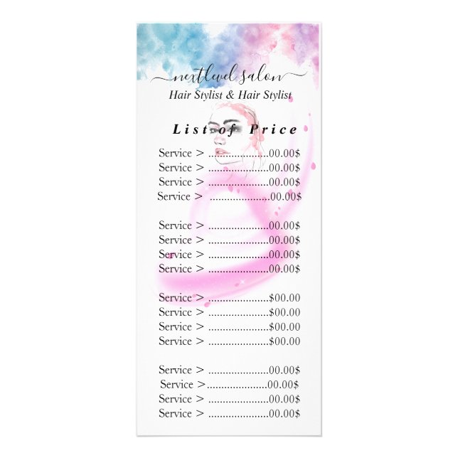 Lila Glitter Luxus-Drip-Salon Werbekarte (Vorne)
