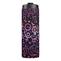 Lila Glitterie Planetarium Weltraumplaneten