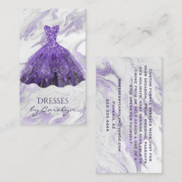 Lila Glitterie Seamstress Business Card Visitenkarte