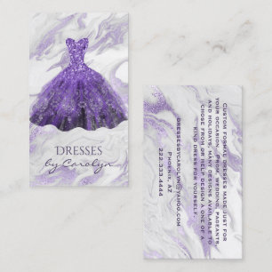 Lila Glitterie Seamstress Business Card Visitenkarte