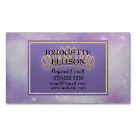 Lila Glitterie Stars Pageant Coach Magnet