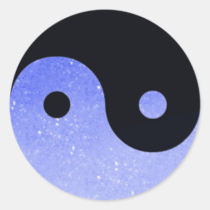 Lila Glitz Look Yin Yang Stickers