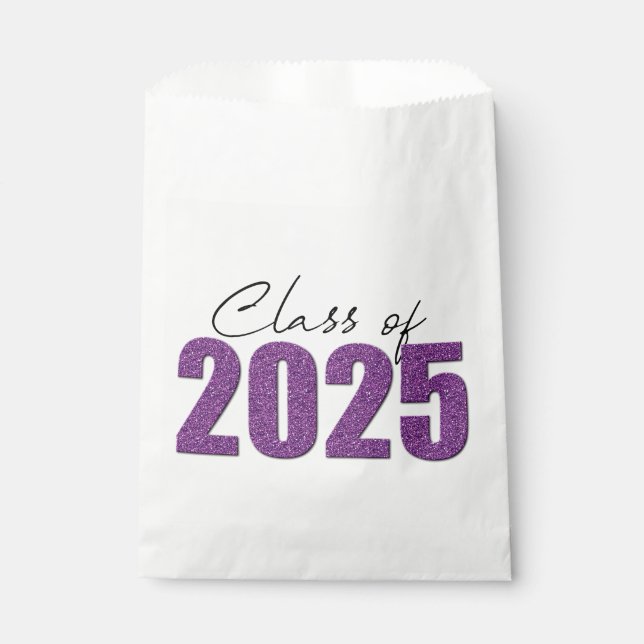 Lila Glitzer 2025 Geschenktütchen (Vorderseite)
