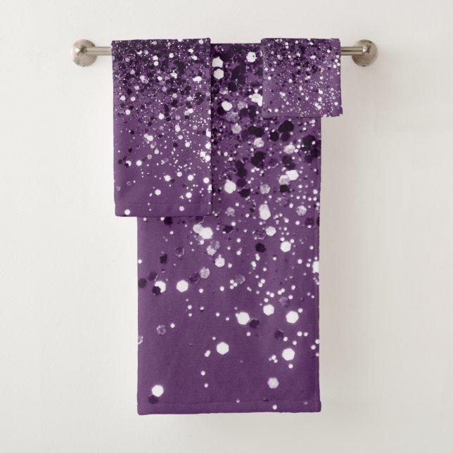 LILA Glitzer Dream #1 #shiny Badhandtuch Set (Insitu)