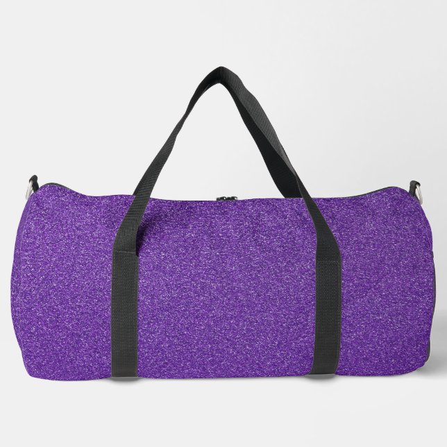 Lila Glitzer, Funkeln, Glitzer Hintergrund Duffle Bag (Vorderseite)