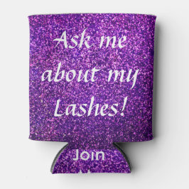 lila Glitzer für die maßgeschneiderte Moderatoren Dosenkühler