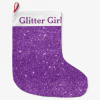 Lila Glitzer Girl Show your Sparkle