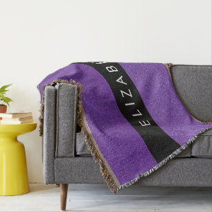 Lila Glitzer, Glitzer Hintergrund, Ihr Name Decke