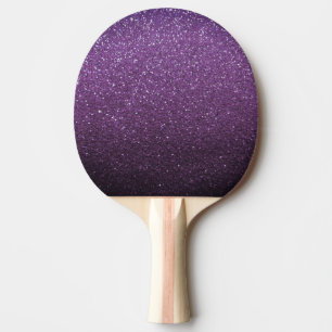 Lila Glitzer Glitzern Ping Pong Queen Champion Tischtennis Schläger