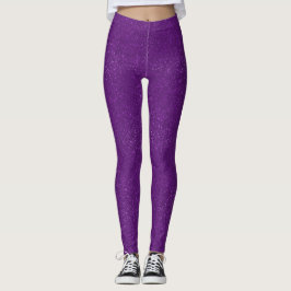 Lila Glitzer Leggings