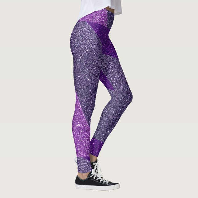 Lila Glitzer Leggings (Shades of Purple Leggings!)