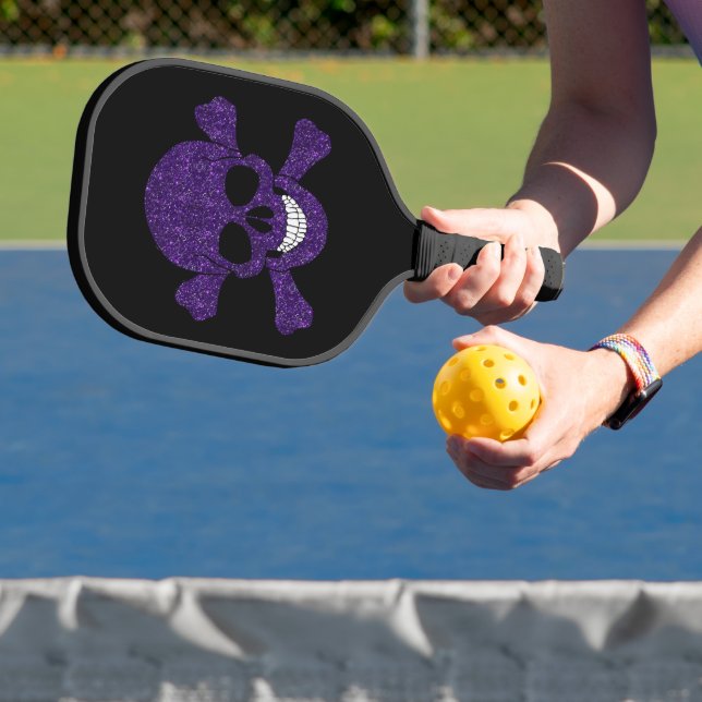 Lila Glitzer Pickleball Schläger (InSitu)