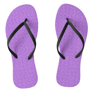Lila Glitzer Print Metallic Wedding Brautbräu Flip Flops