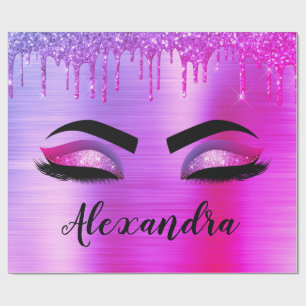 Lila Glitzer-Syndrom Geschenkpapier