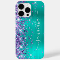 Lila Glitzer Türkis Glam Girly Signature