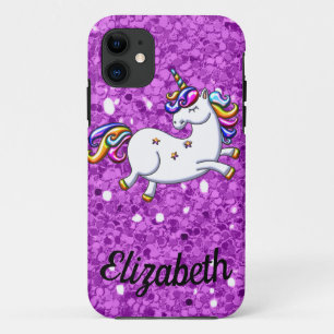 Lila Glitzer Unicorn Case-Mate iPhone 5 Fall Hülle