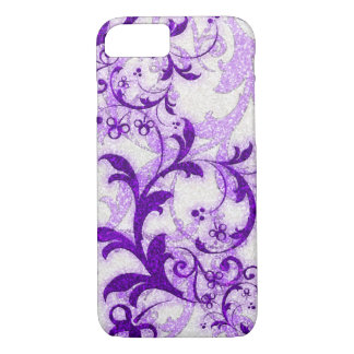 Lila Glitzer Wirbel mädcheniPhone 7 Gehäuse iPhone 8/7 Hülle