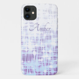 Lila Glitzern mit weißem Gradient Personalisiert Case-Mate iPhone Hülle