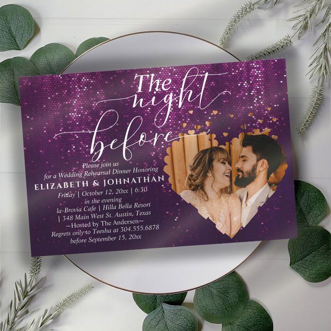 Lila Glitzern Probe Einladung (Von Creator hochgeladen)