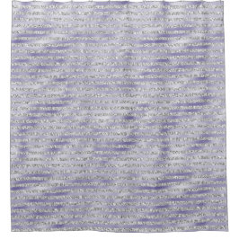 Lila Glitzy Glitzer Streifen Duschvorhang