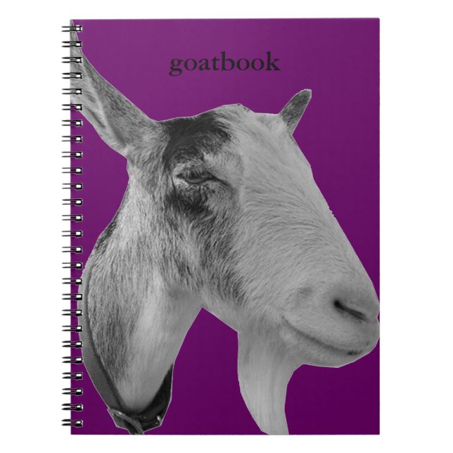 Lila Goatbook Notizblock (Vorderseite)